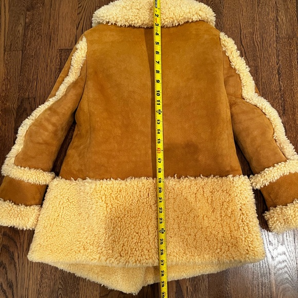 Coach shearling coat XXS in Honey with Tag - Picture 9 of 12